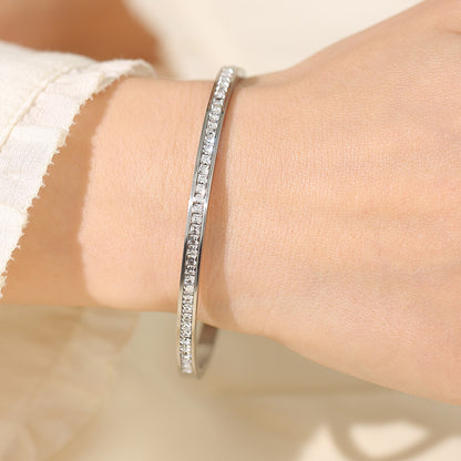 Zircon Bracelet For Women Stainless Steel Jewellery