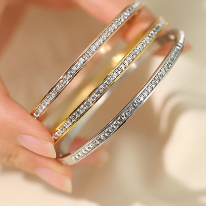 Zircon Bracelet For Women Stainless Steel Jewellery