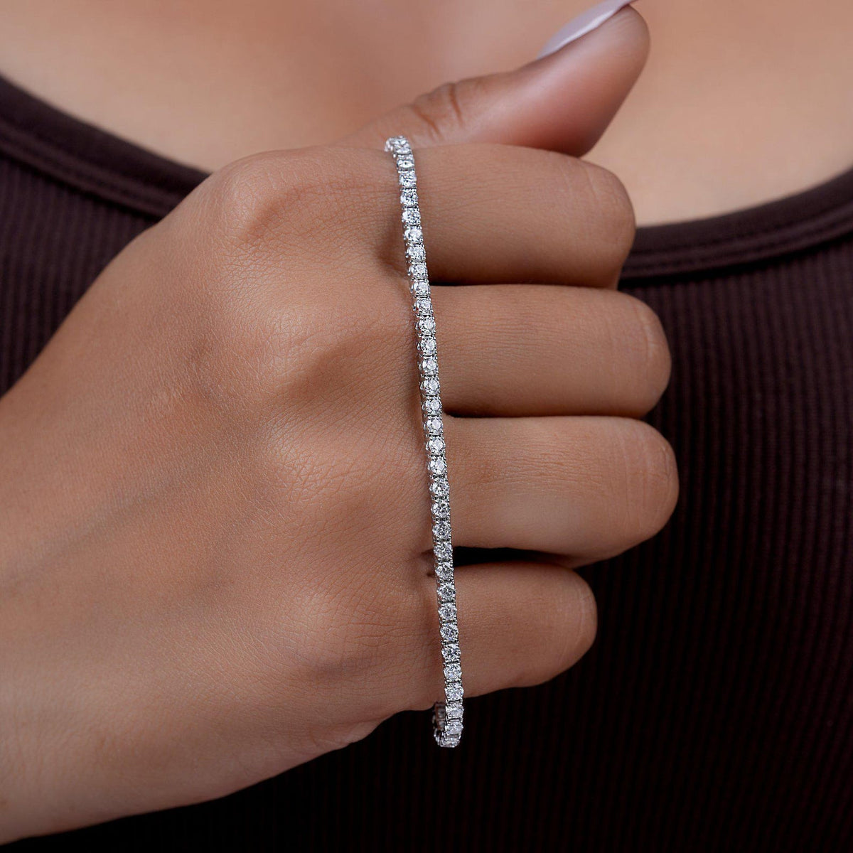 Tennis Bracelet (2mm Stone)