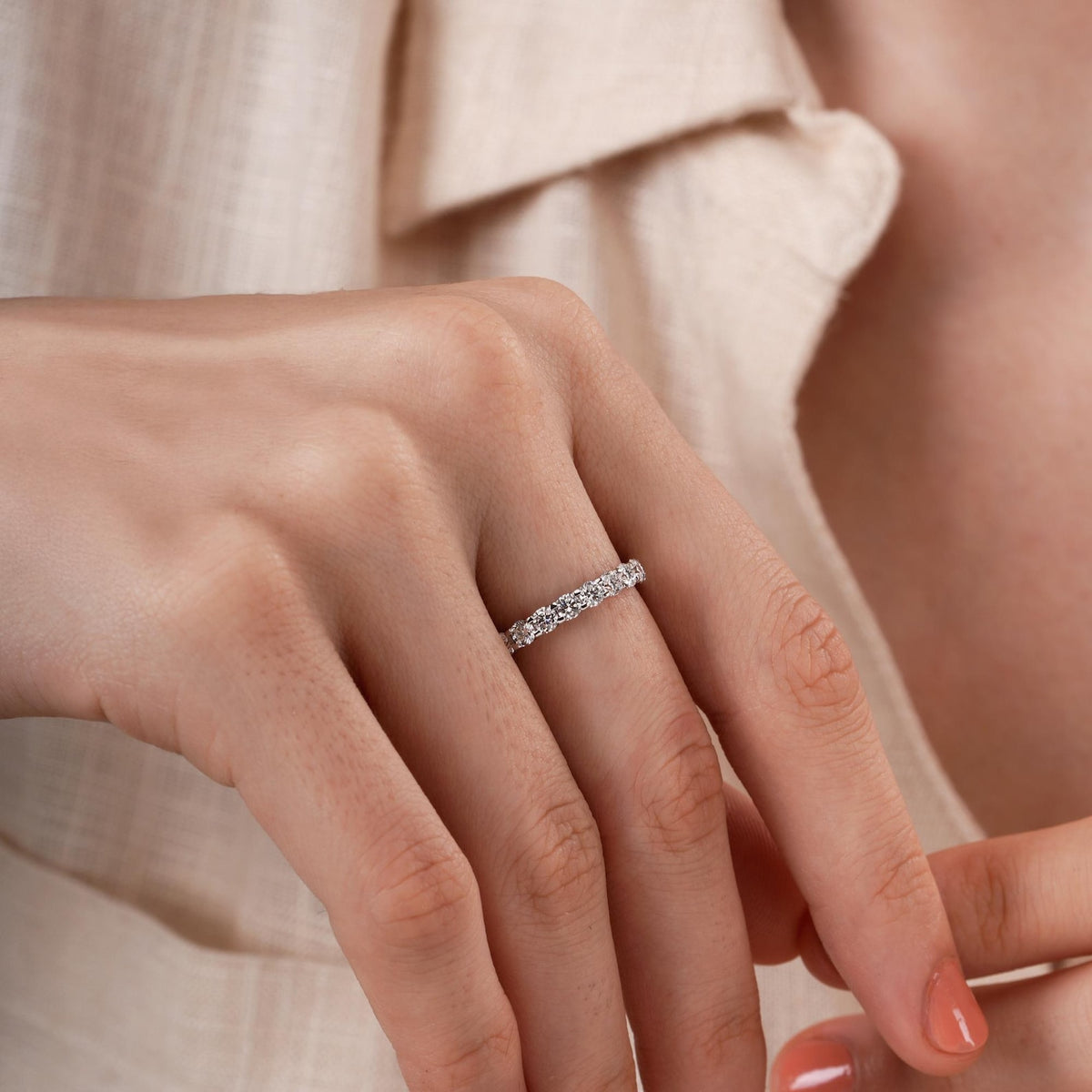 Full Eternity Band Ring (3mm Stone)