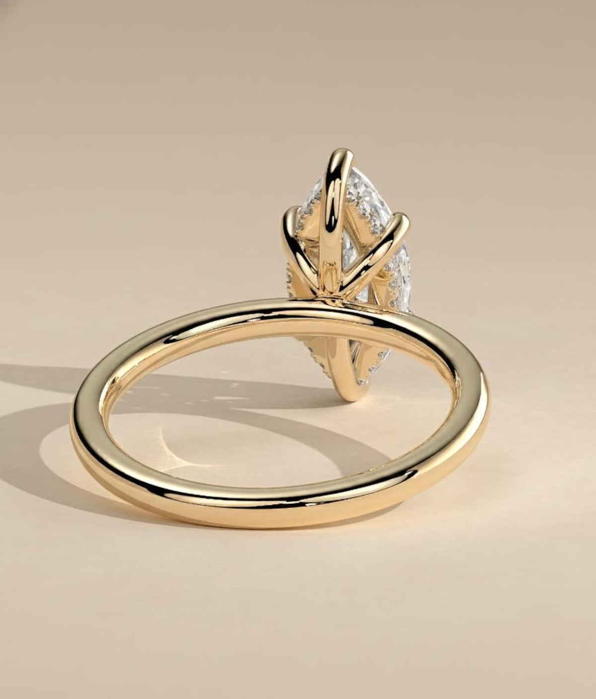Marquise Ring CZ Stone Silver 925