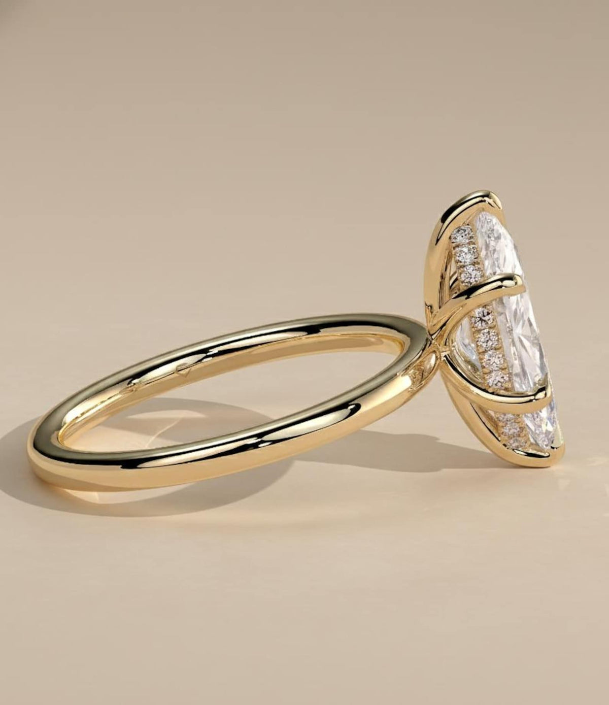 Marquise Ring CZ Stone Silver 925