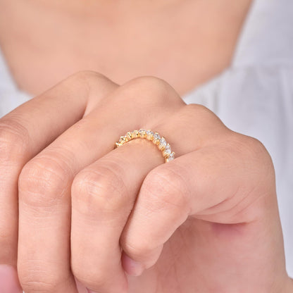 Marquise Full Eternity Ring Rose Gold