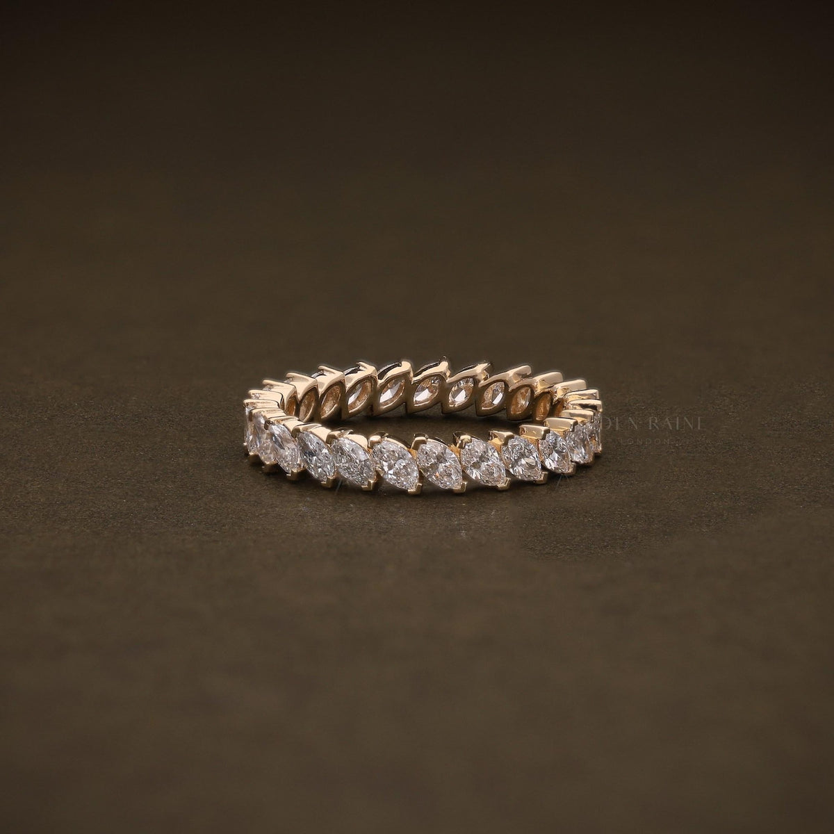 Marquise Full Eternity Ring Rose Gold