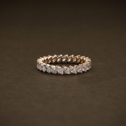 Marquise Full Eternity Ring Rose Gold