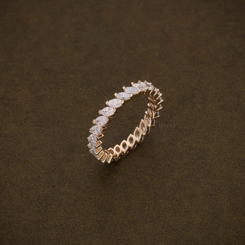 Marquise Full Eternity Ring Rose Gold