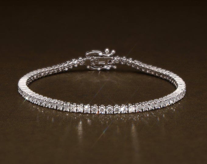 Tennis Bracelet (2mm Stone)