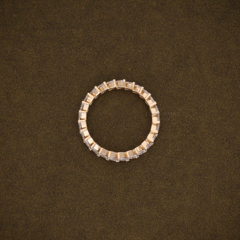 Marquise Full Eternity Ring Rose Gold